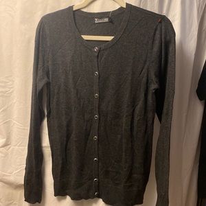 NWT 7th Avenue design studio New York and Company Gray sweater